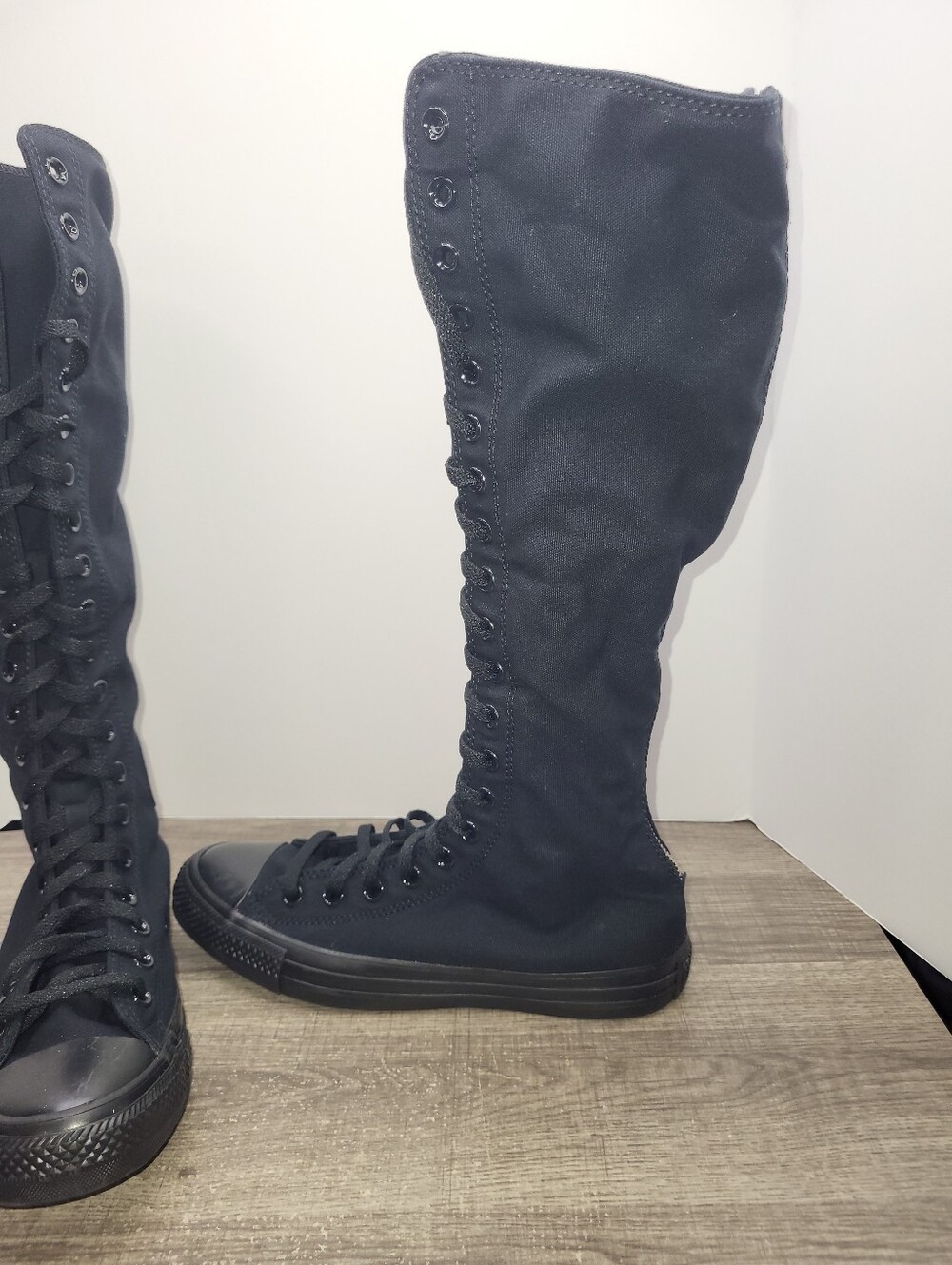 Converse Boots Chuck Taylor Knee High Zip All-Star A12325C Women's Size 8 New - Picture 3 of 8